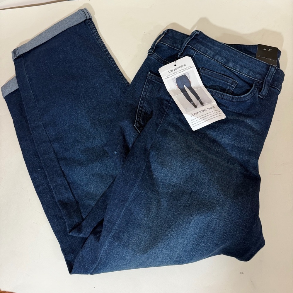 Calvin Klein slim boyfriend jeans size 12